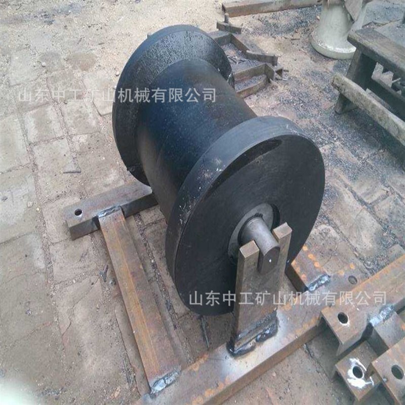 工业包胶输送机用托辊 矿用聚氨酯地辊 耐磨尼龙地辊