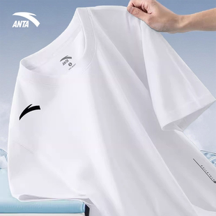 宽松运动t圆领半袖 安踏速干短袖 2026新款 薄款 速干衣 T恤男官方正品