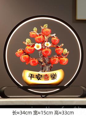 新款新摆中式金元平安喜乐装招财猫件办宝公前台酒柜饰品乔迁开业