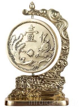 新款创意礼轻品奢摆件店铺饰开业礼物赚一亿办公室面招财桌摆设家