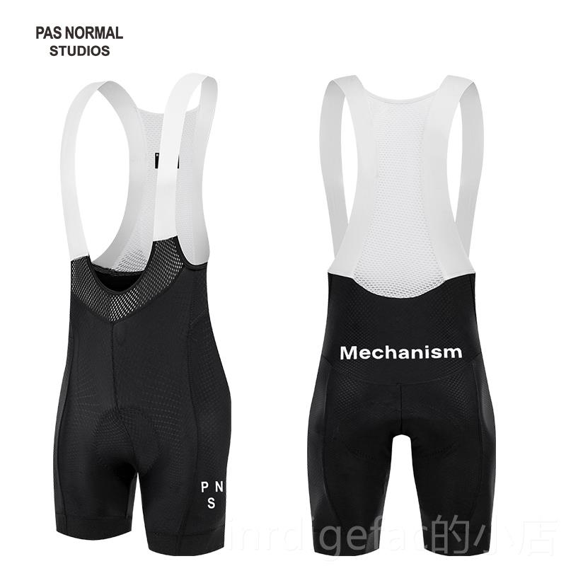 新款PNS 骑高品质 Mechanism 技型暗纹高弹海坐垫绵行背带竞短裤