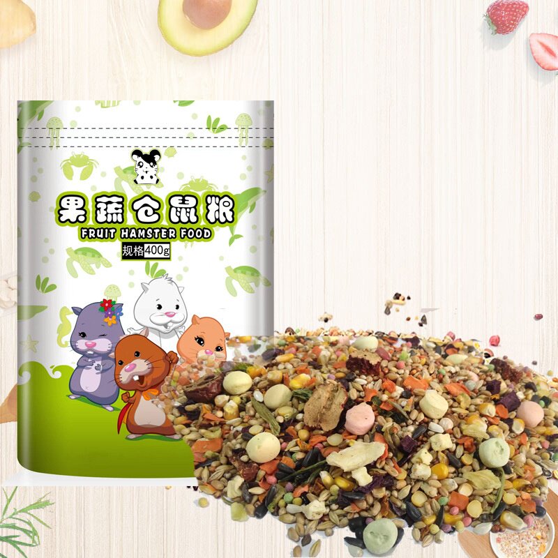 果蔬仓鼠粮食800g零食水果蔬菜仓鼠粮食主粮食物五谷杂粮