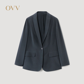 OVV2026春夏新款 22MM弹力重绉桑蚕丝休闲西服外套GTXEJ16004A