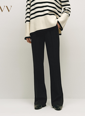 OVV秋冬女装经典舒适时尚通勤基础易打理微喇休闲裤GKCAW34004A