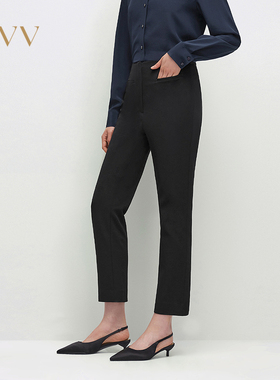 OVV春夏热卖女装舒适铅笔裤经典易搭九分休闲裤GKCAJ15015A