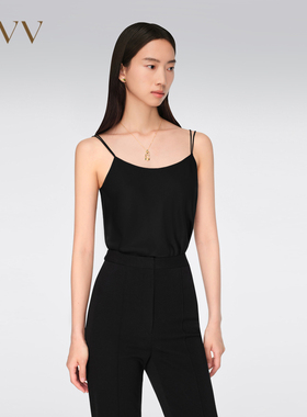 OVV春夏女装22MM弹力双乔双细带基础吊带衫GUADJ14002A