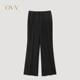 OVV2026春夏新款 日本进口仿麻面料休闲微喇长裤 GKCAJ16001A