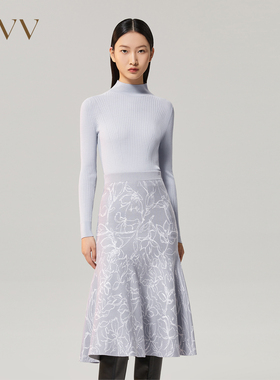 【可机洗黄金羊毛】OVV秋冬女装半高领修身羊毛针织衫GNZAJ32118A