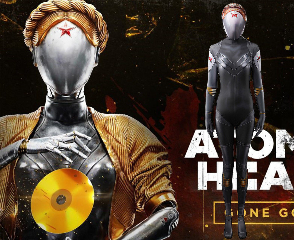 卡漫尼atomicheart原子之心机械姐妹花cos连体紧身衣万圣节舞台服