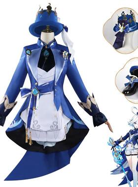 原神cos芙卡洛斯枫丹水神黑色芙宁娜cosplay二次元动漫游戏服装女