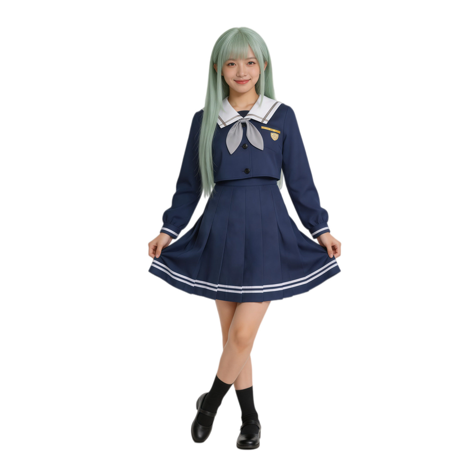 若叶睦cos服月之森JK校服水手服cosplay二次元舞台表演服图片