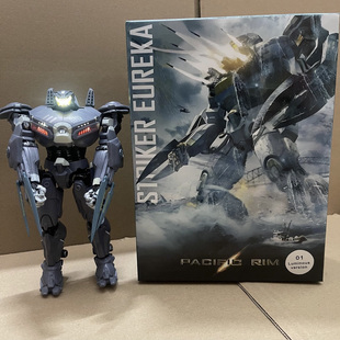 环太平洋电镀豪华版发光尤里卡突袭者机甲流浪者可动玩具摆件手办