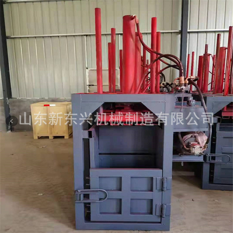 全自动立式废纸壳液压打包机 易拉罐塑料瓶压块机 金属铝屑压缩机
