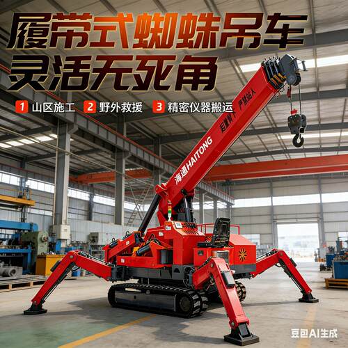 履带蜘准蛛吊0 度旋转作业式 BUA油电6两用强劲动力助力高空精吊