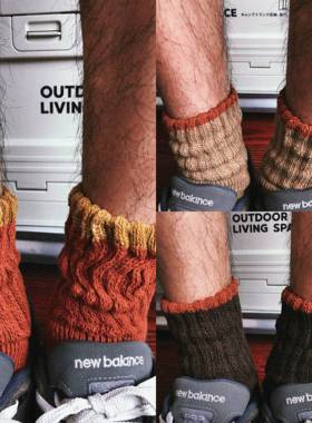 TREETALLIFE袜子秋冬加厚多巴胺中筒保暖毛圈毛巾底运动袜地板袜