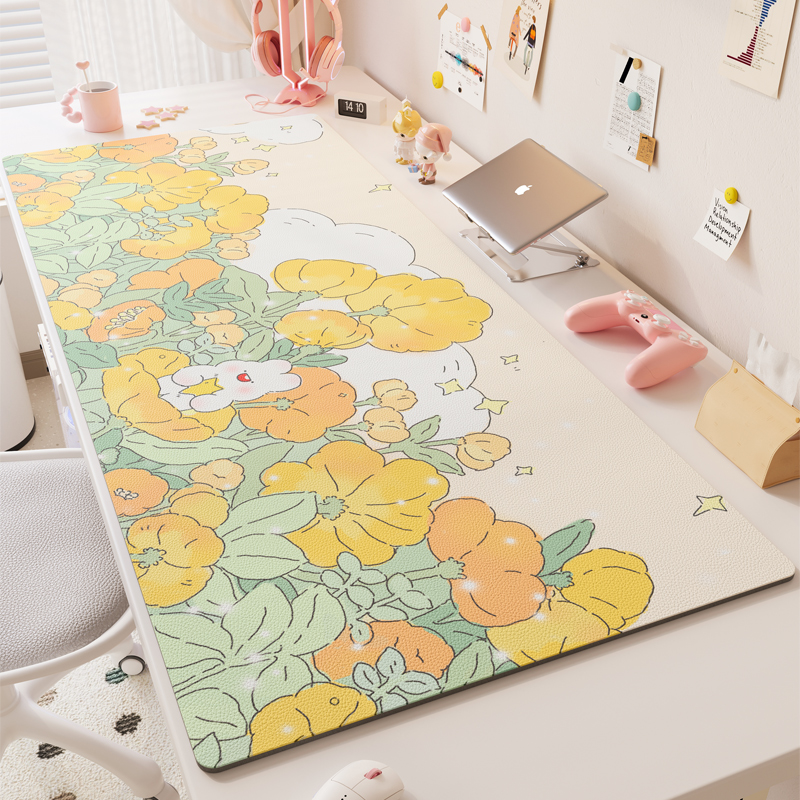电脑桌垫办公桌鼠标垫女生高颜值