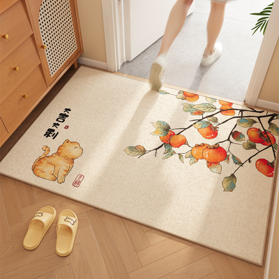 新中式入户地垫门口防滑耐脏脚垫