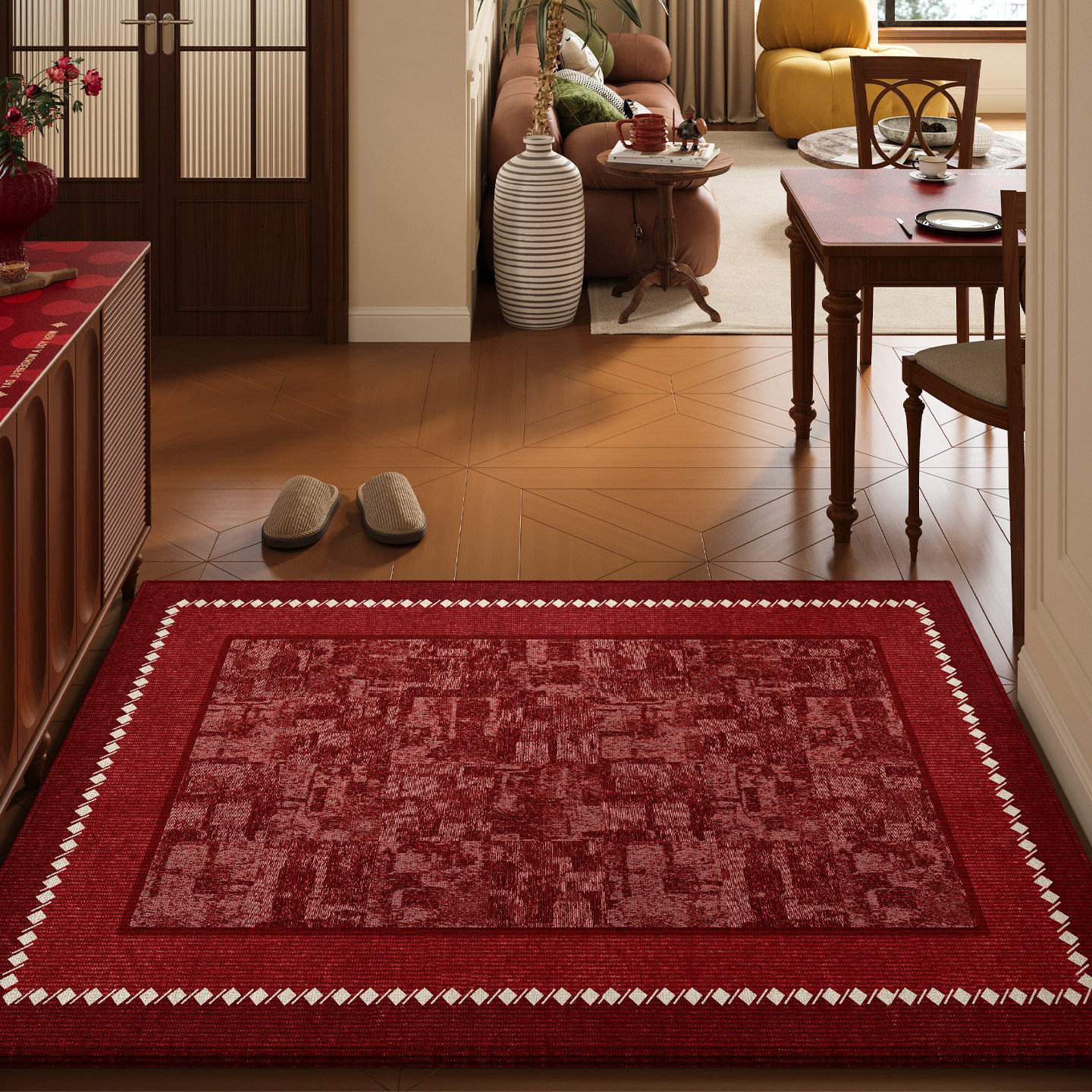 入户门地垫2026新款进门脚垫新年高级红色室内客厅门口地毯入门垫,居家布艺,入户地垫,淘宝优惠券,粉丝福利购,淘宝优惠卷