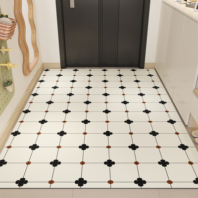 法式入户门地垫竖版全铺玄关地毯