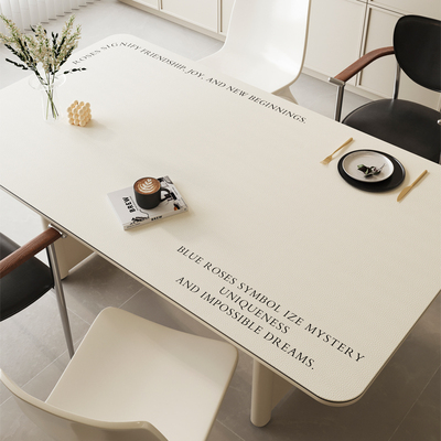 2025新款餐桌垫防水防油防烫免洗桌布皮革隔热长方形茶几桌面垫子