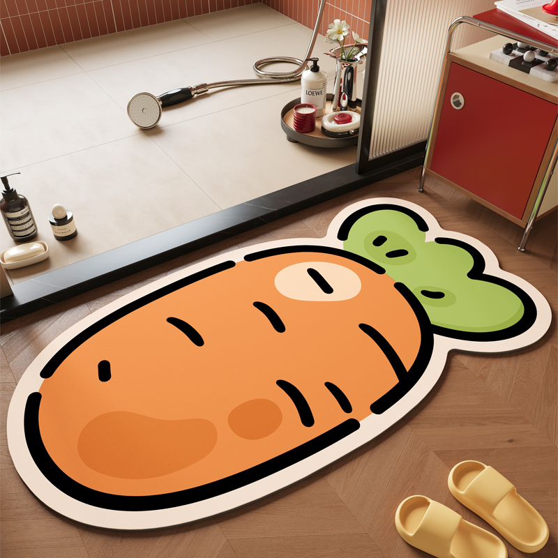 卡通卫生间门口专用吸水防滑地垫