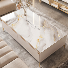 茶几桌布客厅2025新款轻奢高级感防油防水餐桌垫软玻璃桌垫大理石