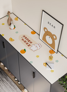 鞋柜台面垫子防水餐边柜桌布电视柜桌垫玄关桌面保护垫柜子防脏垫