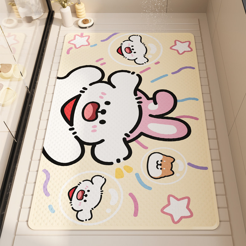 卡通浴室防滑垫防摔地垫洗澡专用脚垫卫生间淋浴房吸盘垫硅胶地毯,居家布艺,家用脚垫,淘宝优惠券,粉丝福利购,淘宝优惠卷