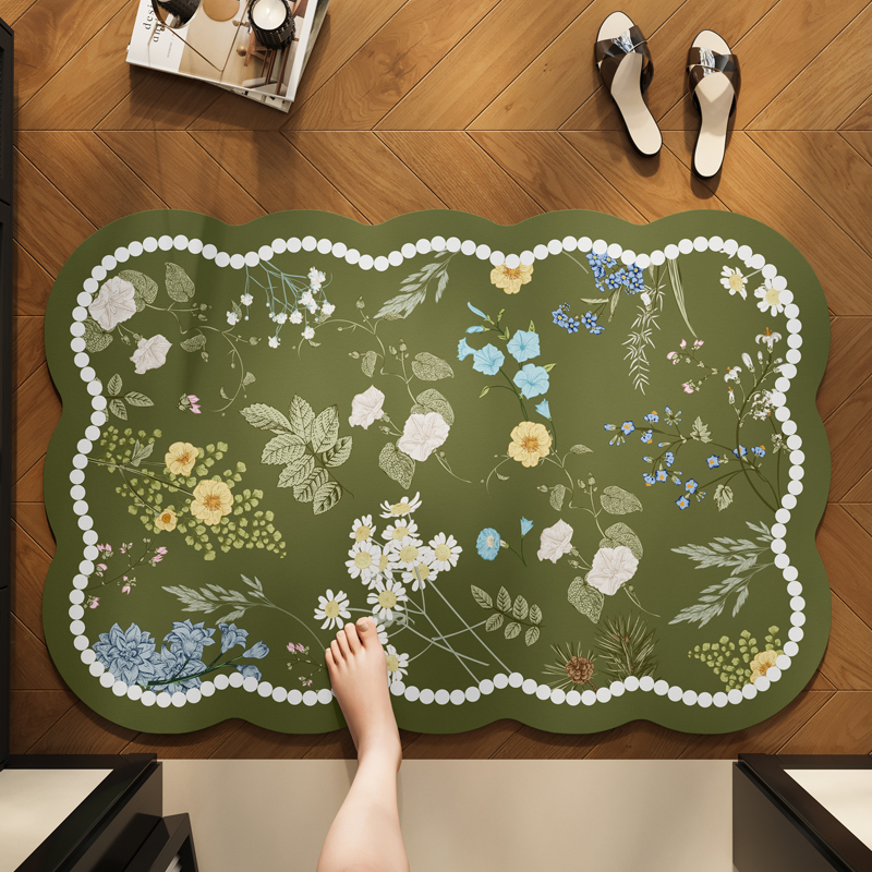 宋式美学硅藻泥地垫入户门专用垫