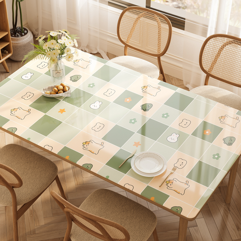 pvc软玻璃桌垫免洗防水环保无味