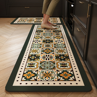 美式 专用地板垫防滑防油脚垫长条l型硅藻泥地毯 厨房地垫2025新款