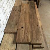 老榆木板材原木风化木料覆古做旧吧台墙面地板楼梯踏板实木侘寂风