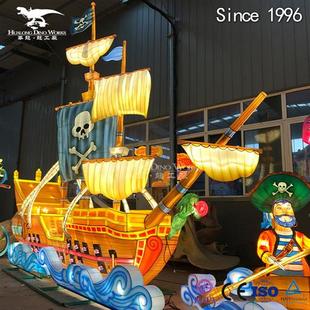 灯光节LED造型灯城市亮化设计制作大型户外景观灯展海盗巫女彩灯