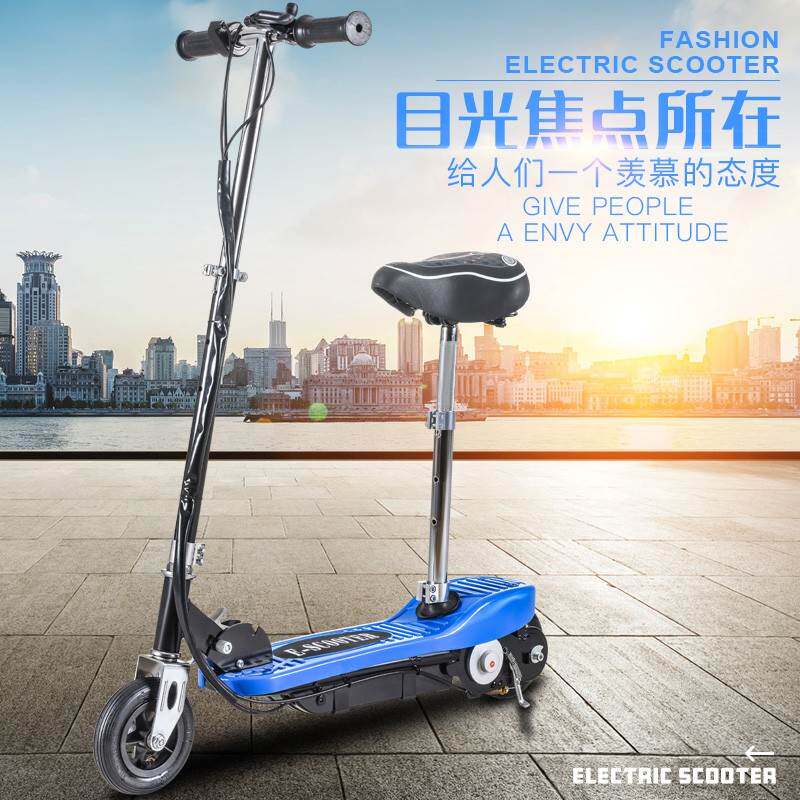 电动可折叠式男女小型代步超轻便携迷驾你电瓶电动车小电车踏板车