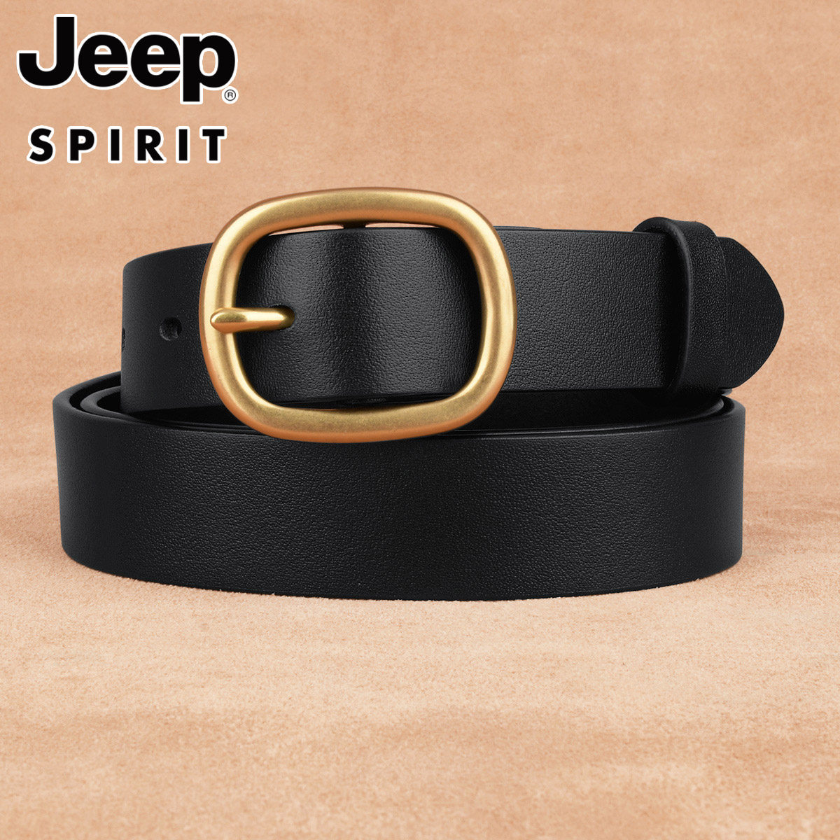 女士皮带JEEP牛仔裤简约