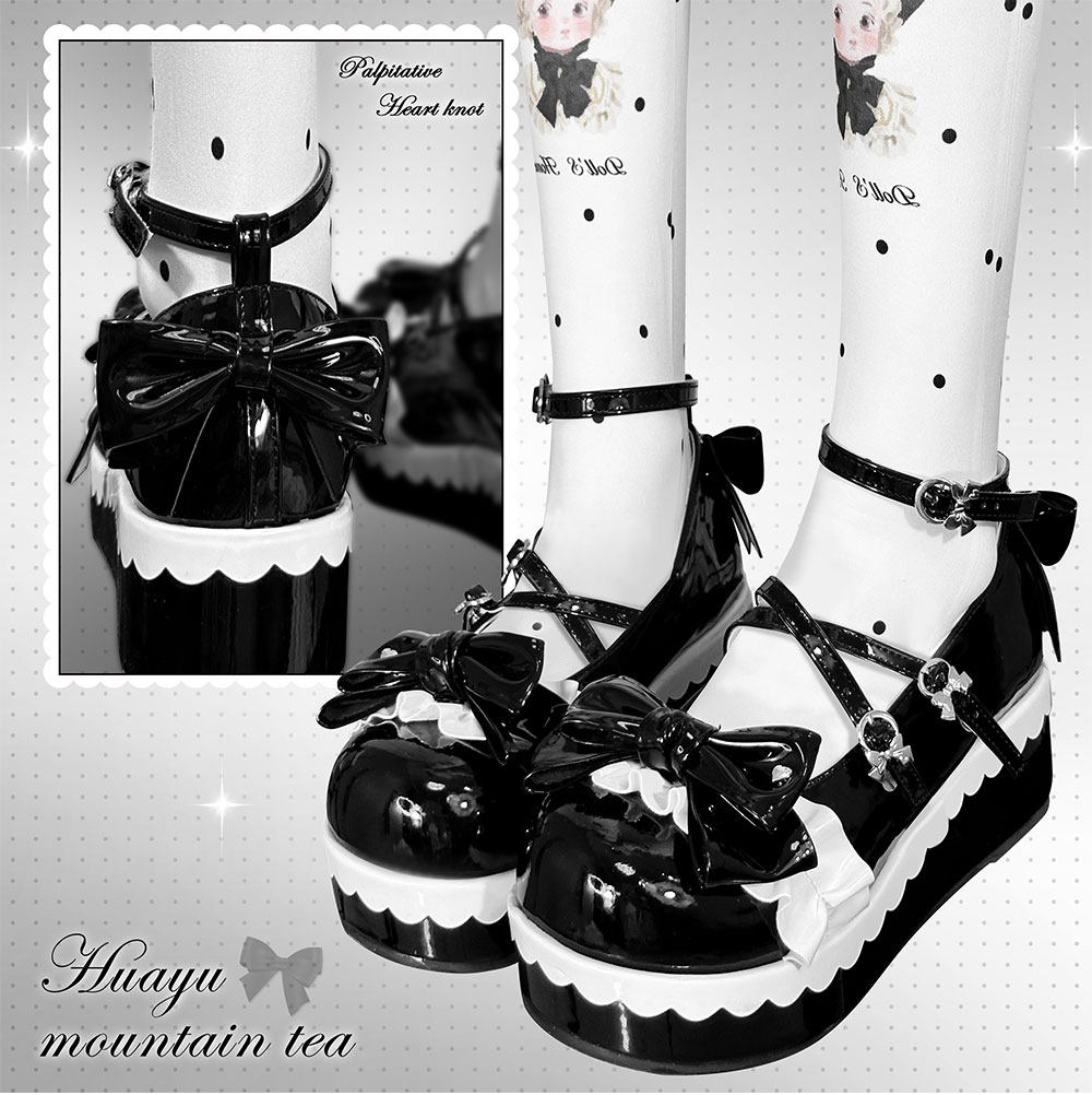【悸动心结】现货花屿山茶原创lolita优雅可爱doll感厚底鞋,女鞋,松糕（摇摇）鞋,淘宝优惠券,粉丝福利购,淘宝优惠卷
