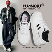 男2026新款 秋冬厚底男士 鞋 环球小白鞋 子轻便百搭学生潮流休闲板鞋