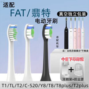 替换头FAT翡特电动牙刷头T8plus牙刷刷头洁齿C520 T1T2