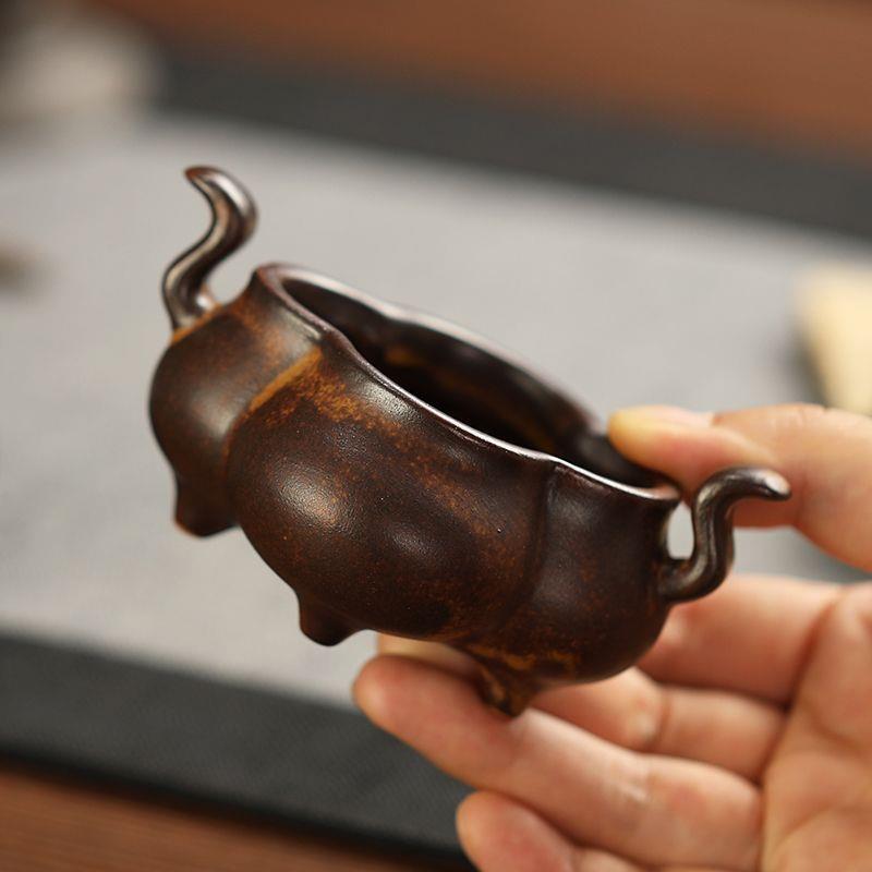 宋式美学香炉宋式双耳家用香薰炉禅意复古香插香座线香炉茶道摆件图片