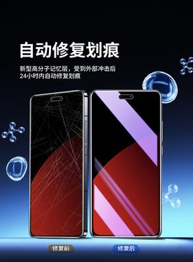 适用于小米Civi4Pro钢化水凝胶膜集成全边保护防摔Civi4Pro手机膜前后防指纹防蓝光全面覆盖小米曲面高清软膜