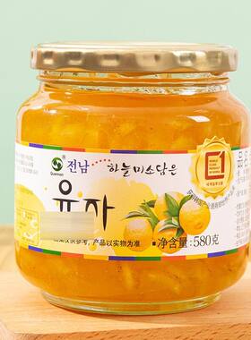 Quannan韩国原装进口全南蜂蜜柚子茶冲饮柠檬蓝莓百香果饮品休闲