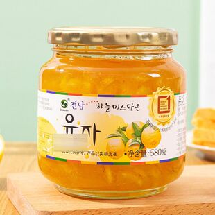 Quannan韩国原装进口全南蜂蜜柚子茶冲饮柠檬蓝莓百香果饮品休闲