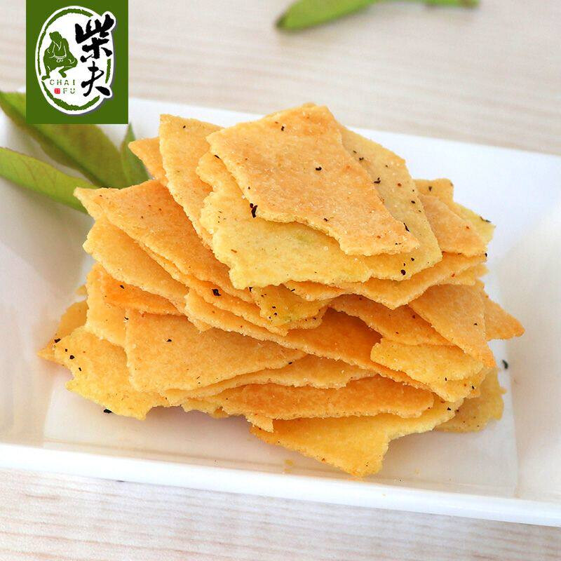 D柴夫粗粮梅干菜玉米片108g千岛湖风味小吃杂粮脆片玉米饼休闲零