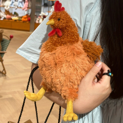 正品英国塞西尔鸡仿真母鸡玩偶搞怪搞笑毛绒公仔玩具生日礼物创意