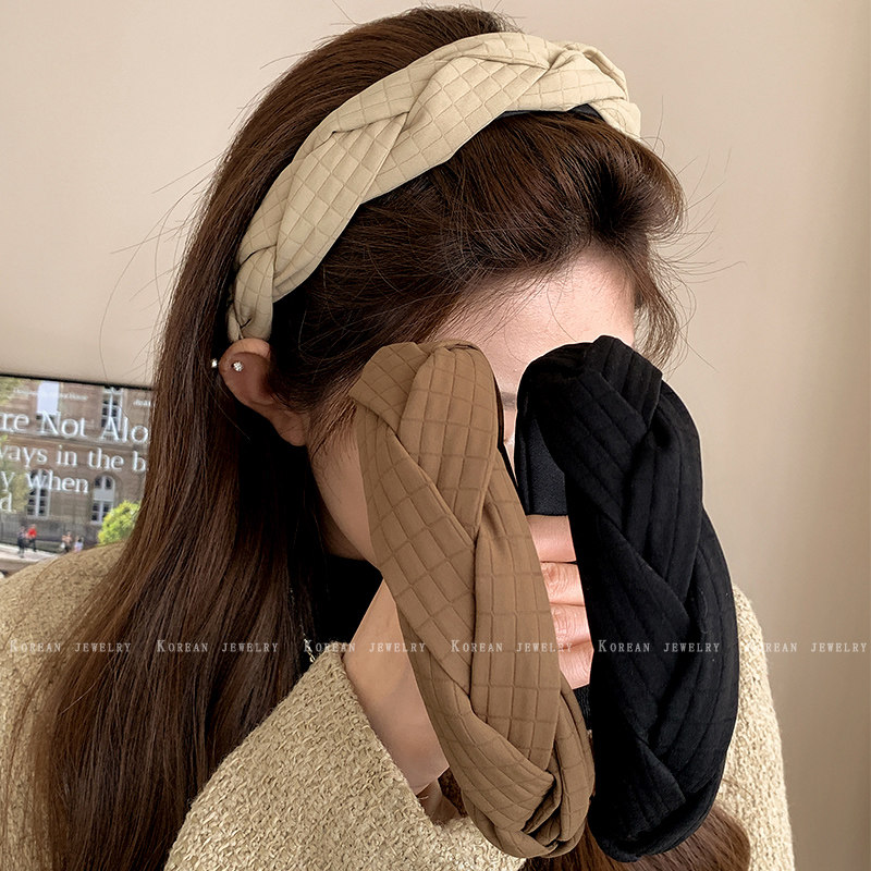 秋冬美拉德复古发箍女2023年新款高颅顶发卡洗脸头箍网红宽边头饰