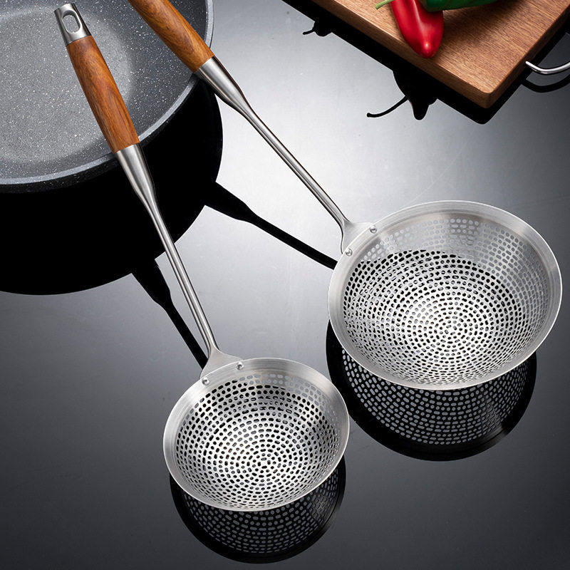 新款304不锈钢线漏 厨房用品火锅大漏勺笊篱过滤沥水勺油炸沥油勺,家庭/个人清洁工具,水槽沥水袋,淘宝优惠券,粉丝福利购,淘宝优惠卷