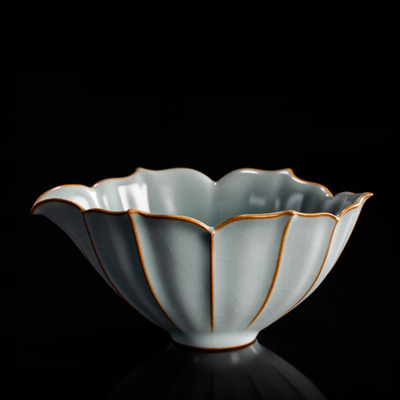 举贤邱卫国汝瓷闻香茶海汝窑开片冰裂釉公道杯茶具茶道配件分茶器