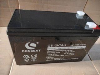 免维护光盛12V蓄电池GS12V7AH/12V7AH 铅酸UPS阀控密封式电源