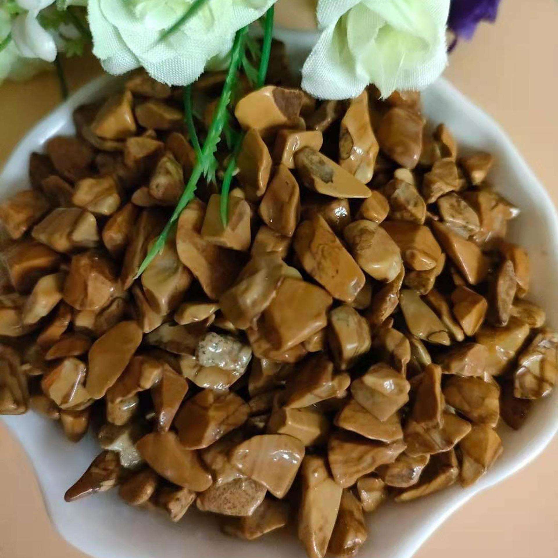 大量地板黄卵石黄色豆石洗米石鹅卵石胶黏石骨料防滑粗砾