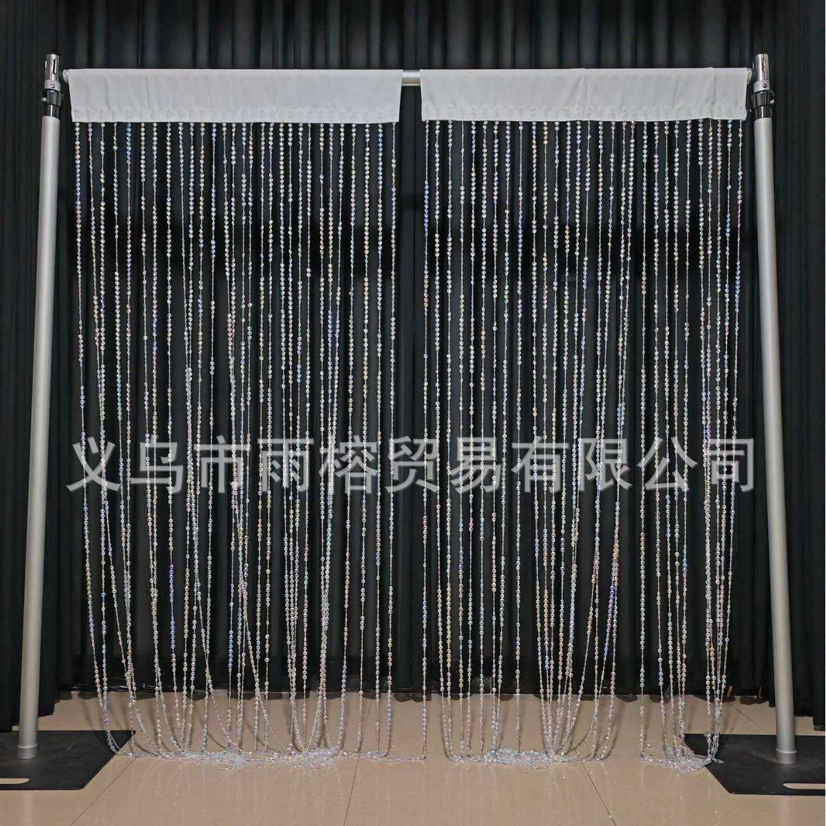 雨榕婚庆婚礼装饰背景亚克力珠链珠帘布帘吊帘挂帘吊顶装饰道具